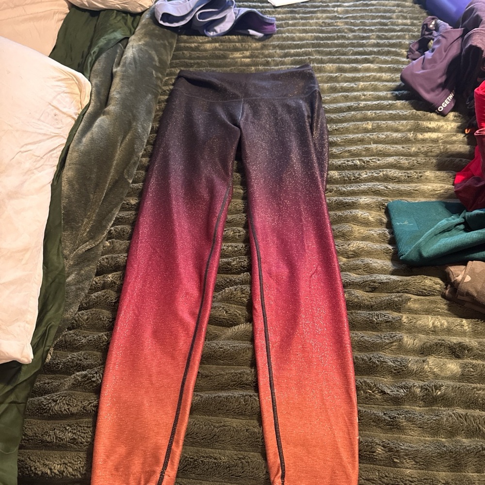Sparkle Ombre Leggings - Pink to Purple
